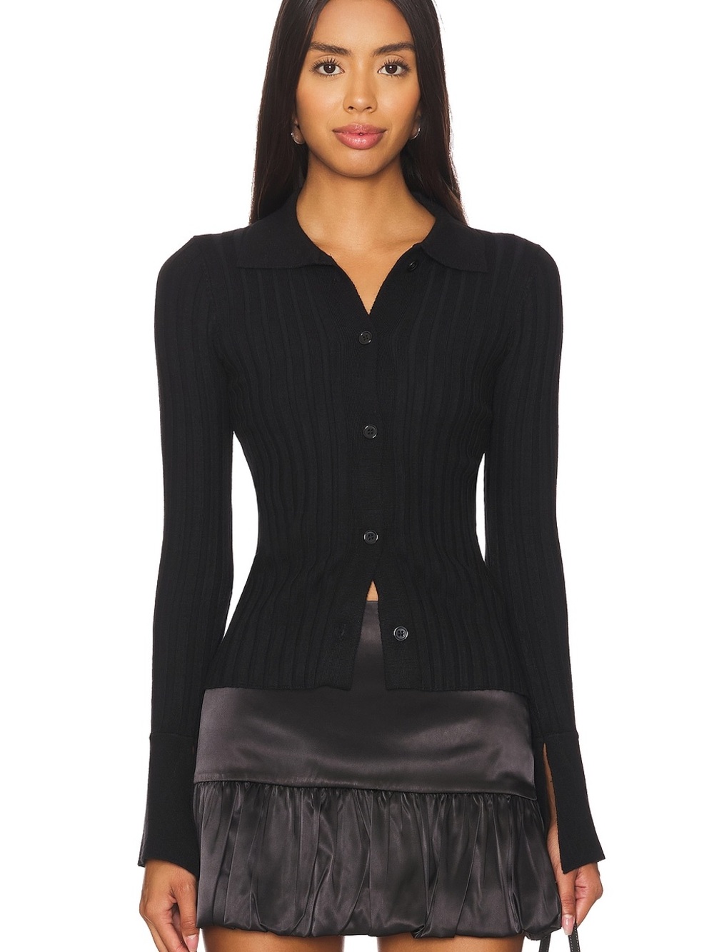 MORE TO COME Pull Brandy Button Front Sweater
